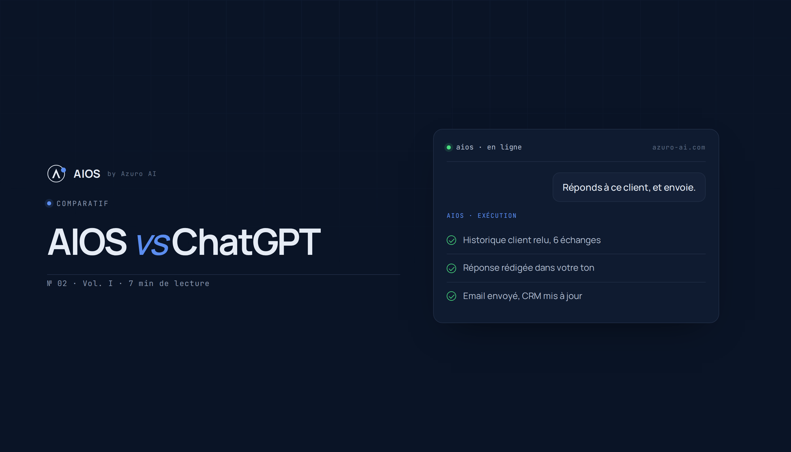 AIOS vs ChatGPT : pourquoi un assistant ne suffit pas à votre entreprise