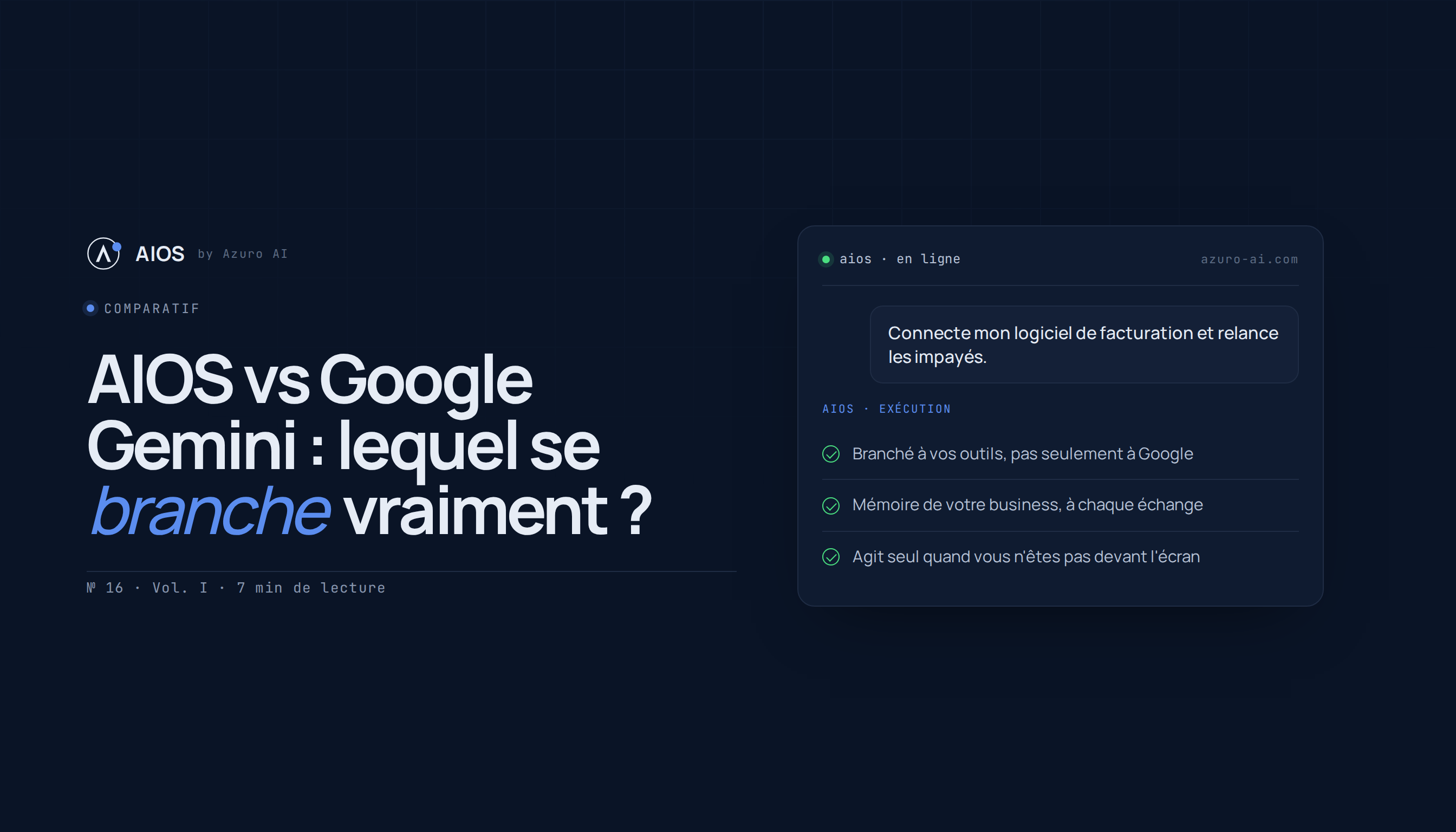 AIOS vs Google Gemini : lequel se branche vraiment à vos outils