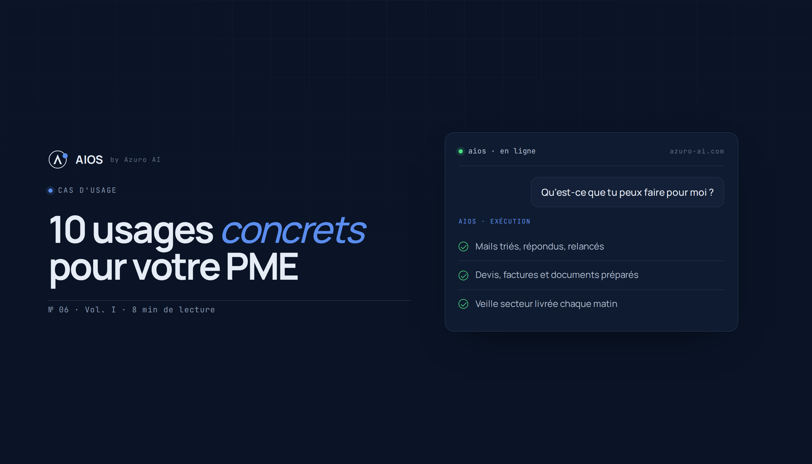 10 cas d'usage concrets de l'IA pour une TPE ou une PME