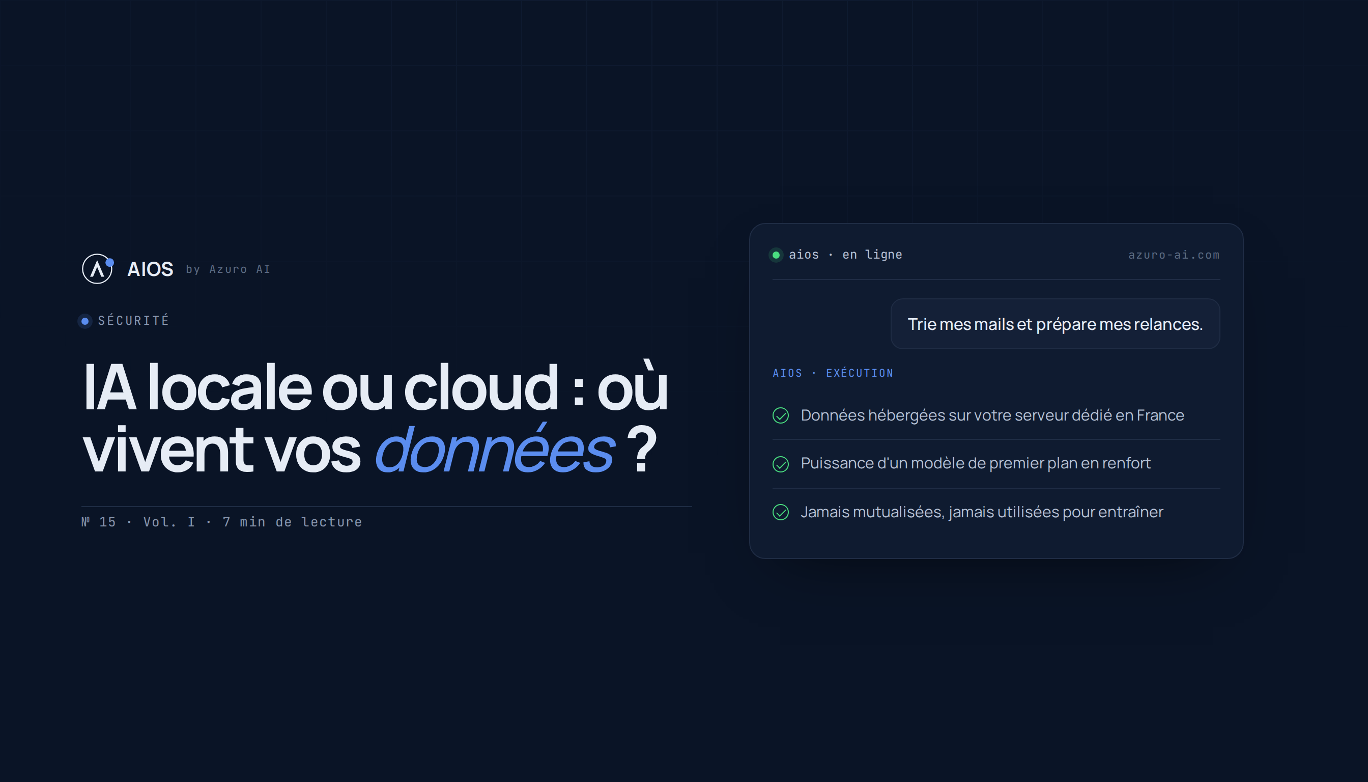 IA locale vs cloud : où doivent vraiment vivre vos données