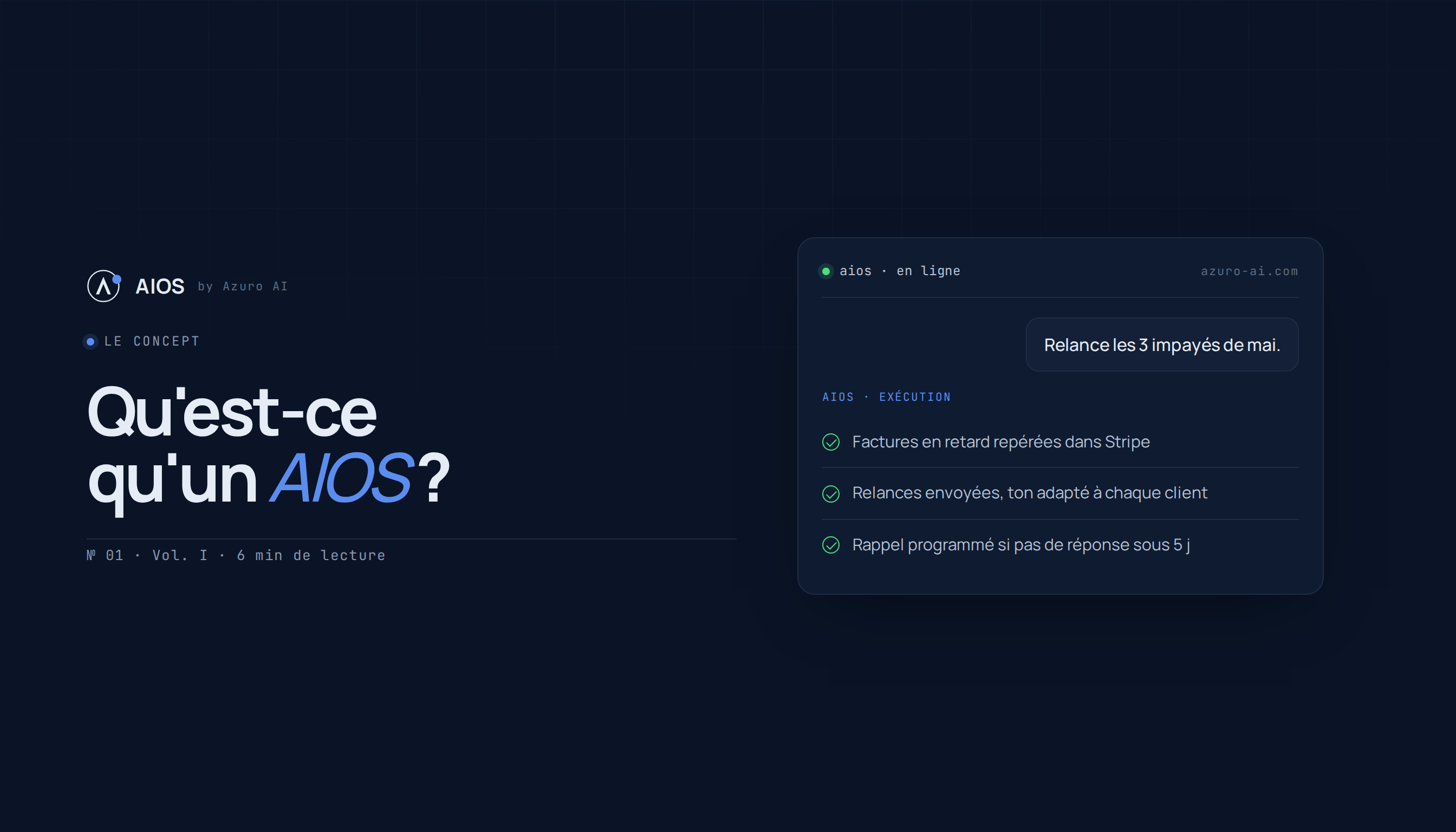 Qu'est-ce qu'un AIOS ?